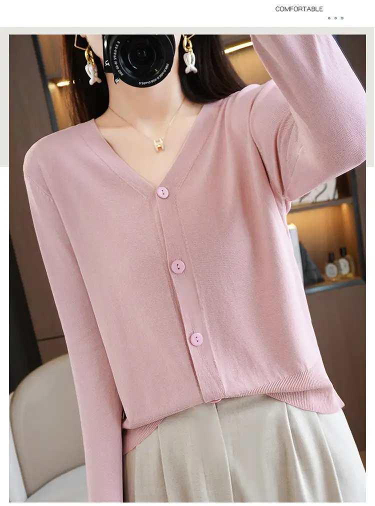 Women's Ice Silk Sunscreen Cardigan Coat Summer Small — feature 13