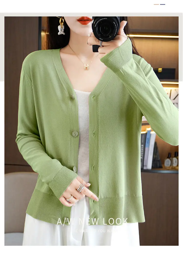 Women's Ice Silk Sunscreen Cardigan Coat Summer Small — feature 15