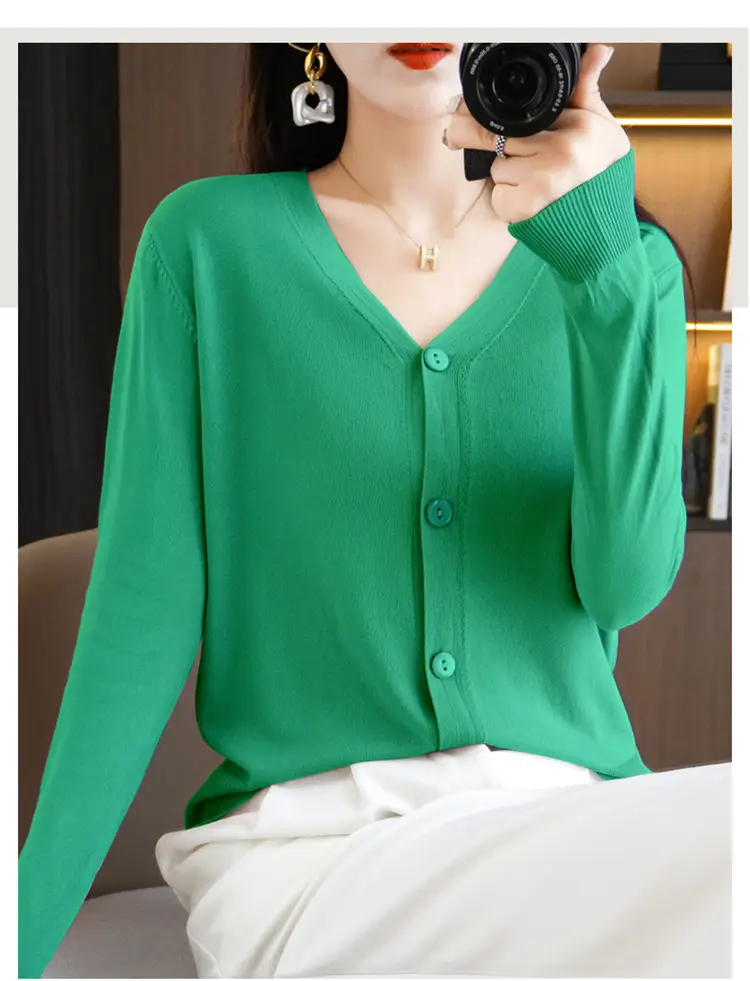 Women's Ice Silk Sunscreen Cardigan Coat Summer Small — feature 21