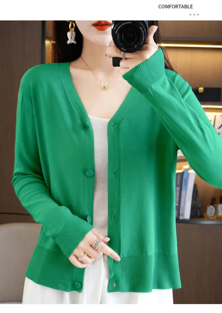 Women's Ice Silk Sunscreen Cardigan Coat Summer Small — feature 22