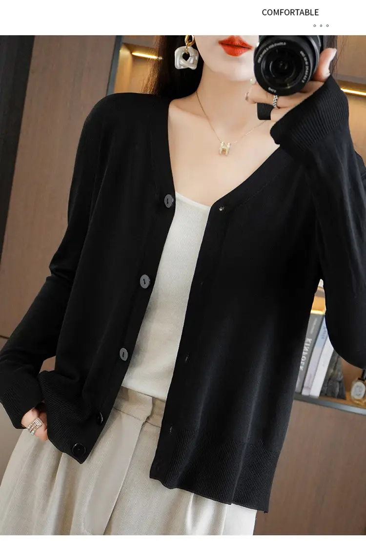 Women's Ice Silk Sunscreen Cardigan Coat Summer Small — feature 27