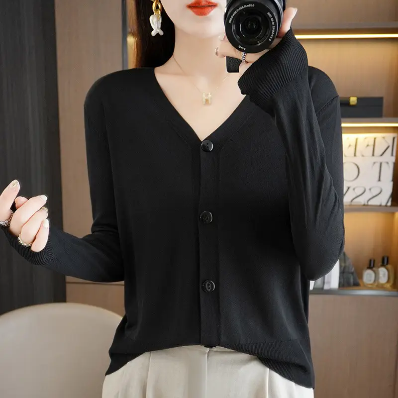 Women's Ice Silk Sunscreen Cardigan Coat Summer Small - Image 10