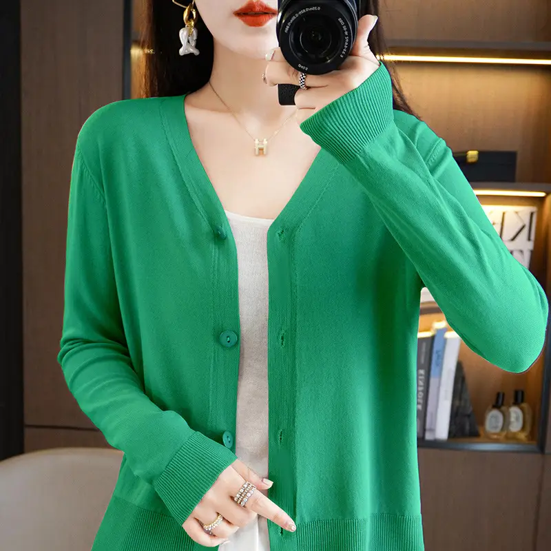 Women's Ice Silk Sunscreen Cardigan Coat Summer Small - Image 5