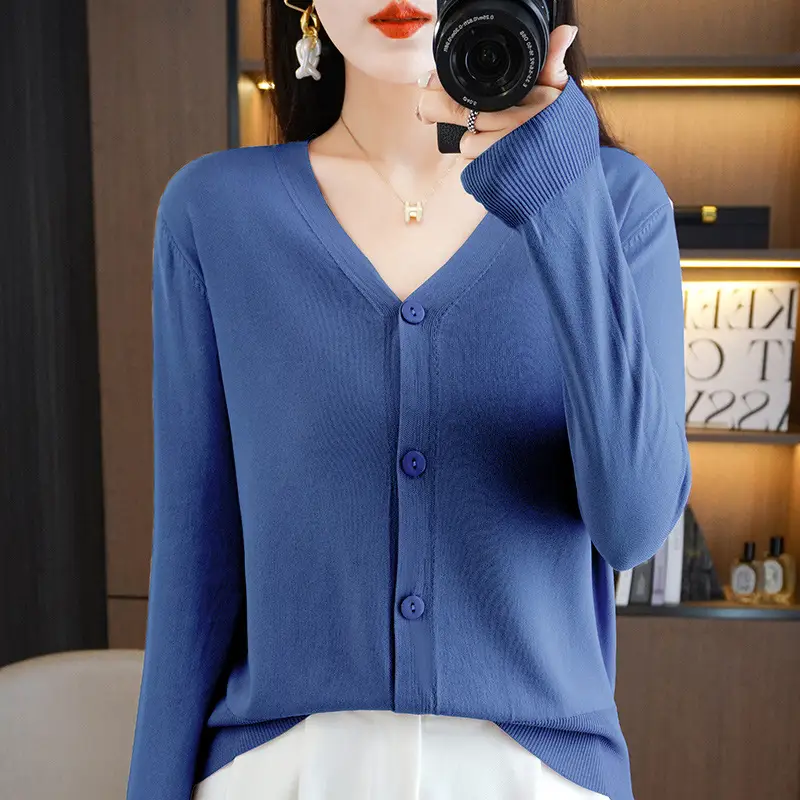 Women's Ice Silk Sunscreen Cardigan Coat Summer Small - Image 8