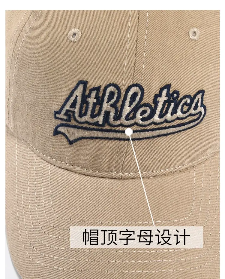 Women's Korean Style Duck Tongue Hat with Big Head & Embroidered Cap — feature 4