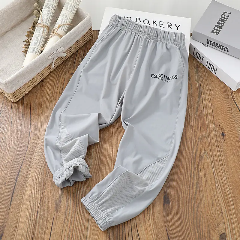 Children's Ice Silk Sports Pants 2023 Summer — feature 1