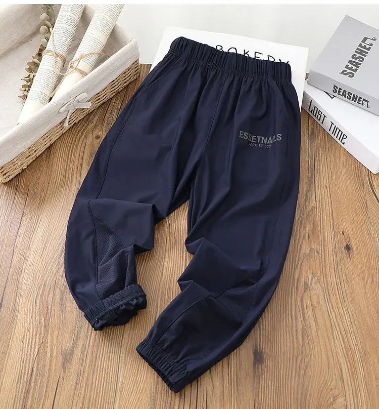 Children's Ice Silk Sports Pants 2023 Summer — feature 17