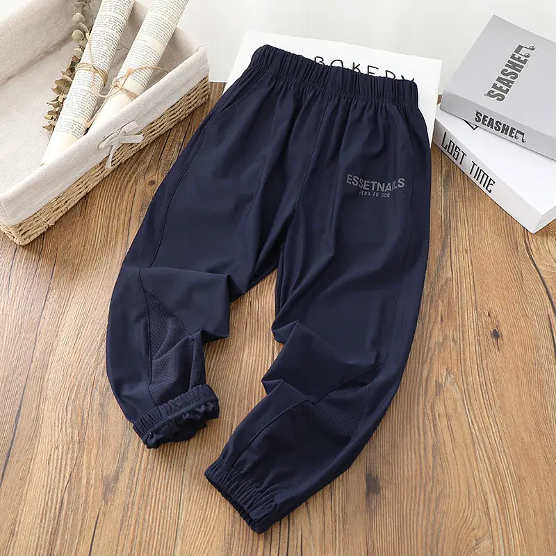 Children's Ice Silk Sports Pants 2023 Summer — feature 2