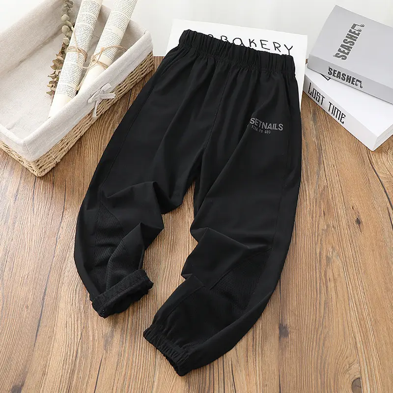 Children's Ice Silk Sports Pants 2023 Summer — feature 3