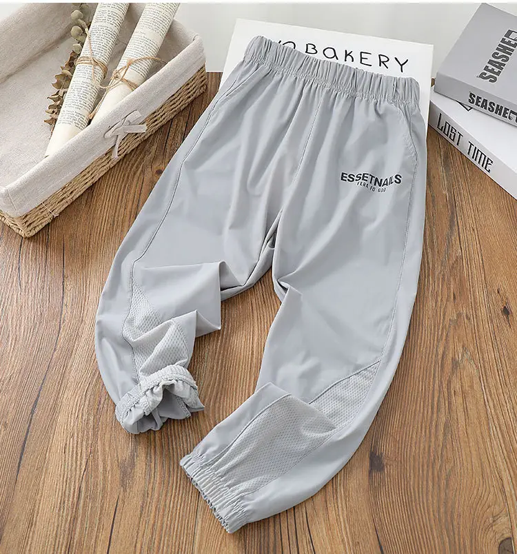 Children's Ice Silk Sports Pants 2023 Summer — feature 10