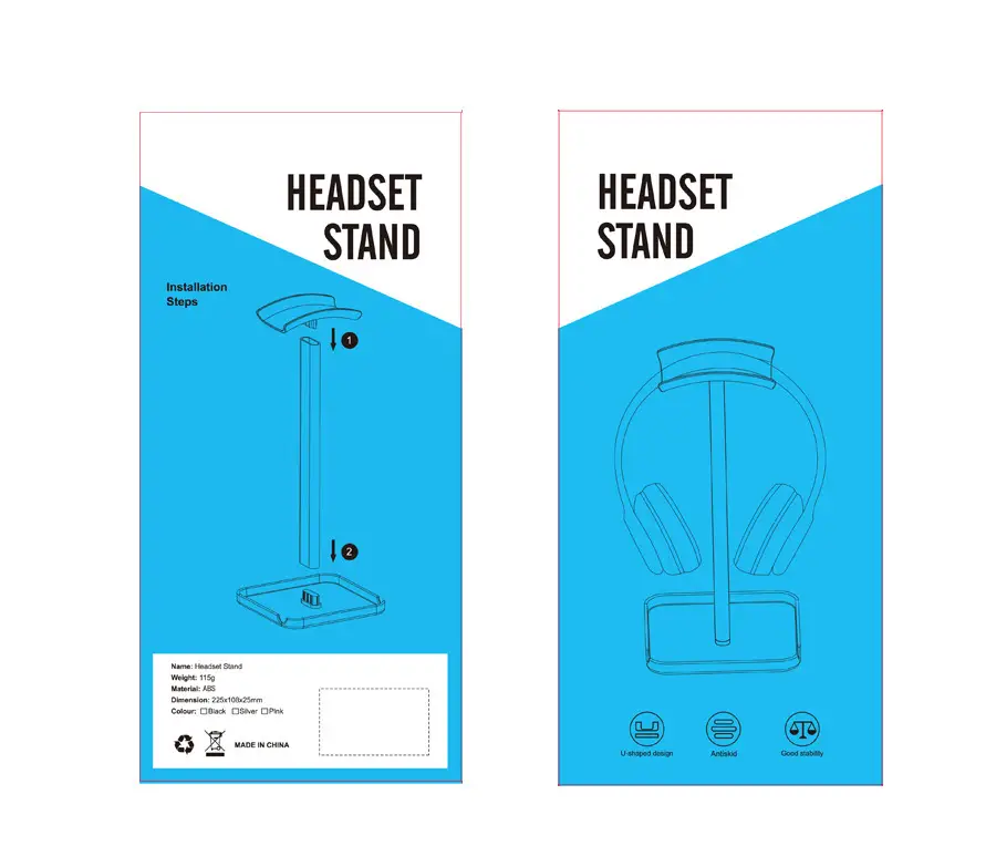 Aluminum Earphone Holder Multi Color for Home Office — feature 16