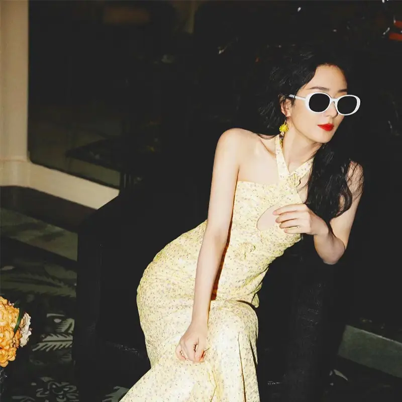 New Teal Oval Sunglasses for Women UV Protection - Image 8