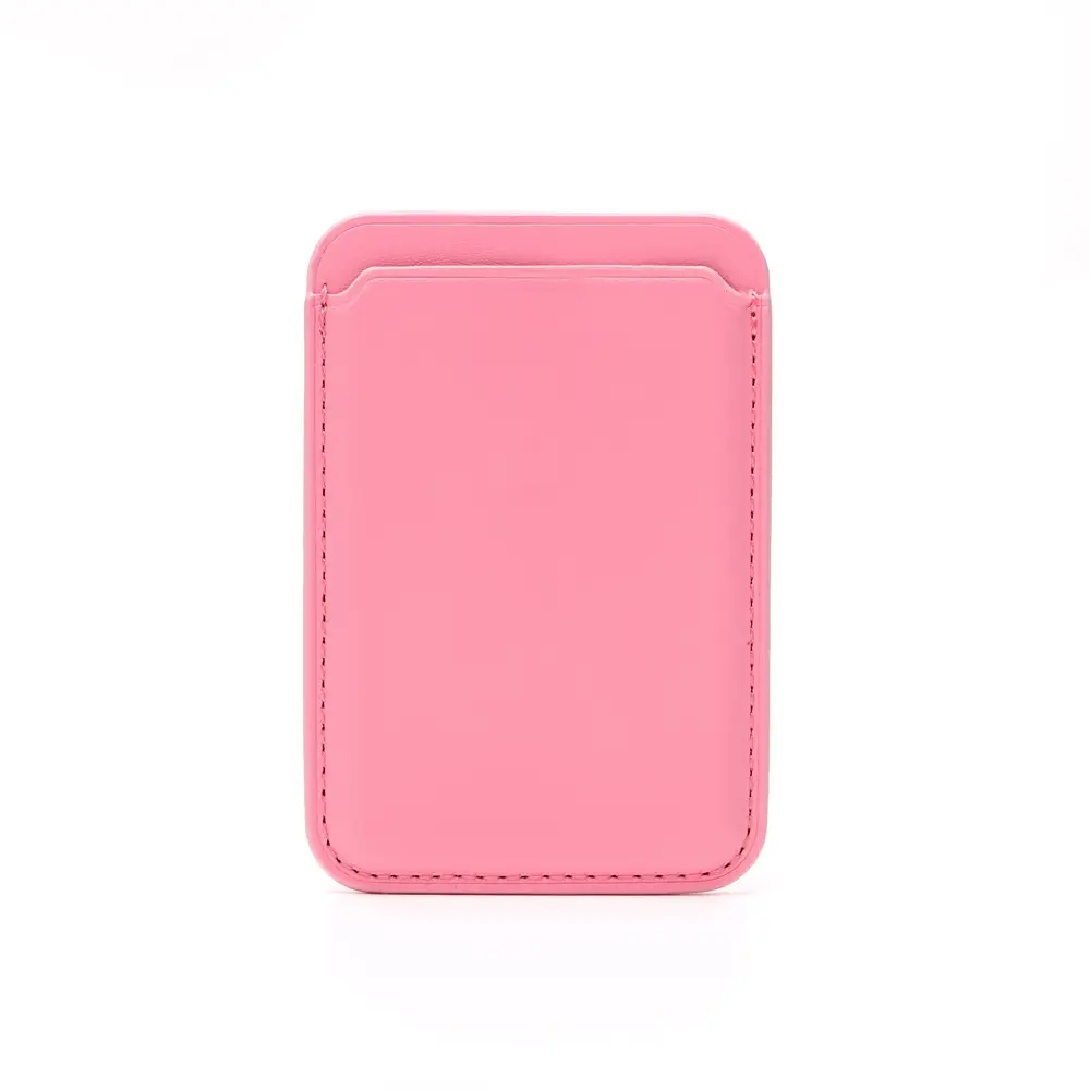Pink Magnetic Phone Card Holder with PU Leather - Image 2