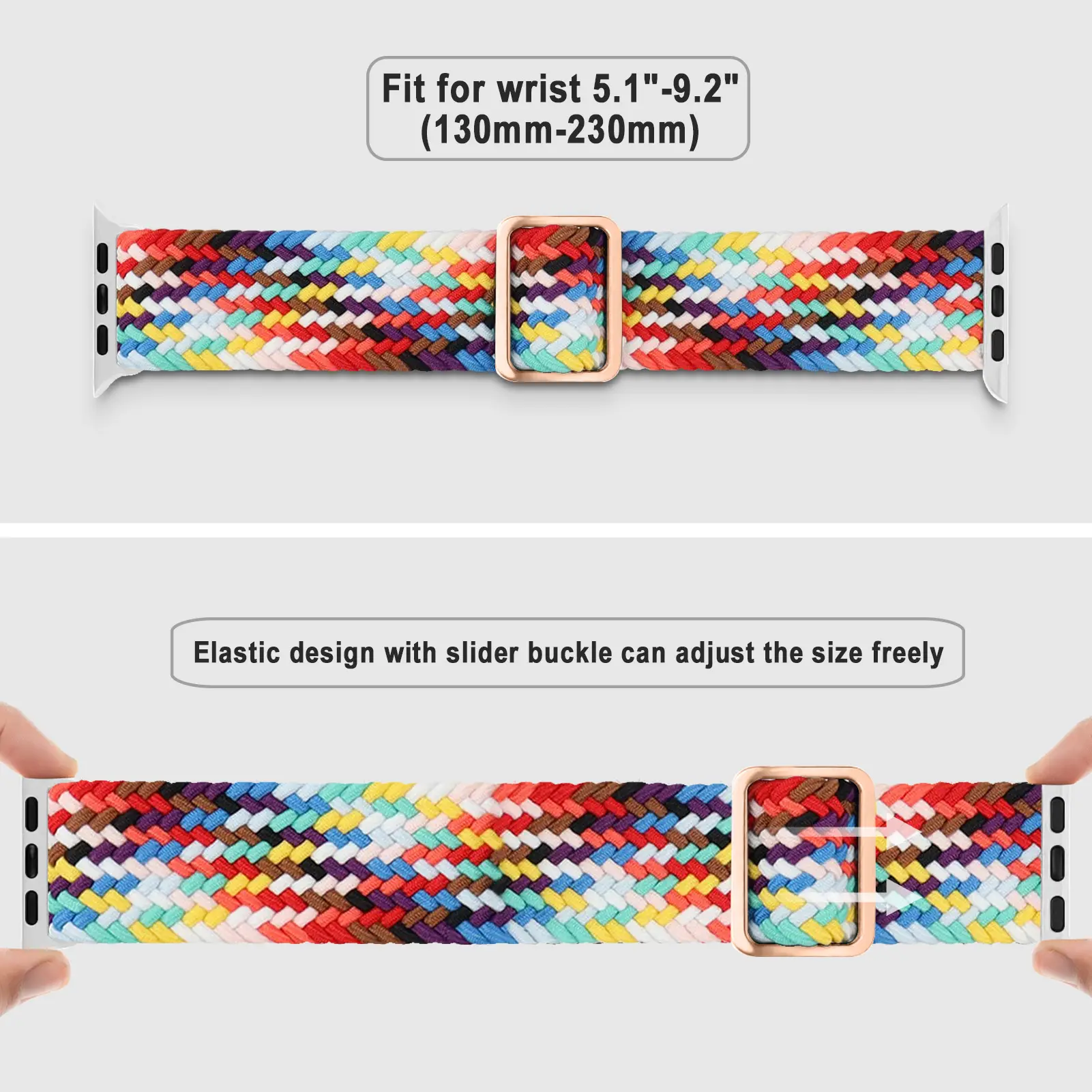 Apple Watch S11/Ultra with Adjustable Woven Strap — feature 3