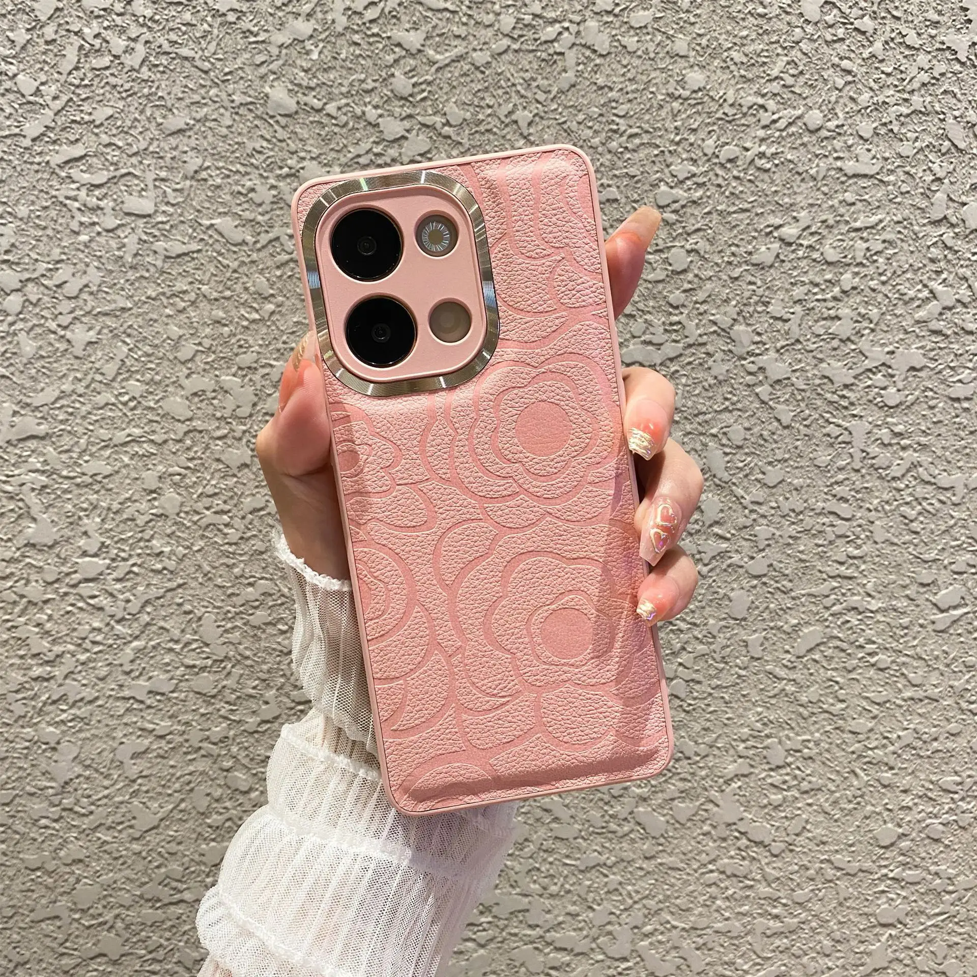 Camellia Flower Protective Phone Case for OPPO Reno13 Pro