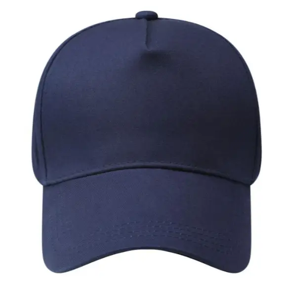 200g Pure Cotton Baseball Cap Navy Sunshade - Image 2