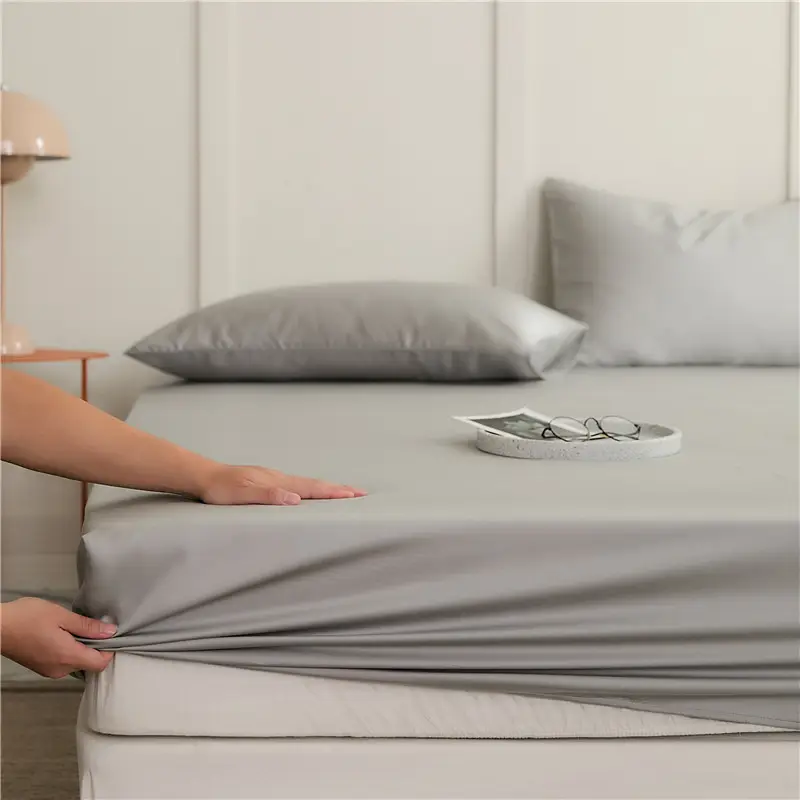 60 Lyocell Tencel Mattress Cover Single Piece Summer Light Luxury Cool Ice Silk Mattress Cover Mattress Cover Protective Cover Single Piece — feature 19