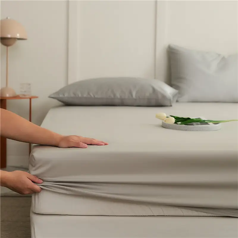 60 Lyocell Tencel Mattress Cover Single Piece Summer Light Luxury Cool Ice Silk Mattress Cover Mattress Cover Protective Cover Single Piece