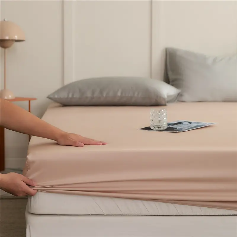 60 Lyocell Tencel Mattress Cover Single Piece Summer Light Luxury Cool Ice Silk Mattress Cover Mattress Cover Protective Cover Single Piece