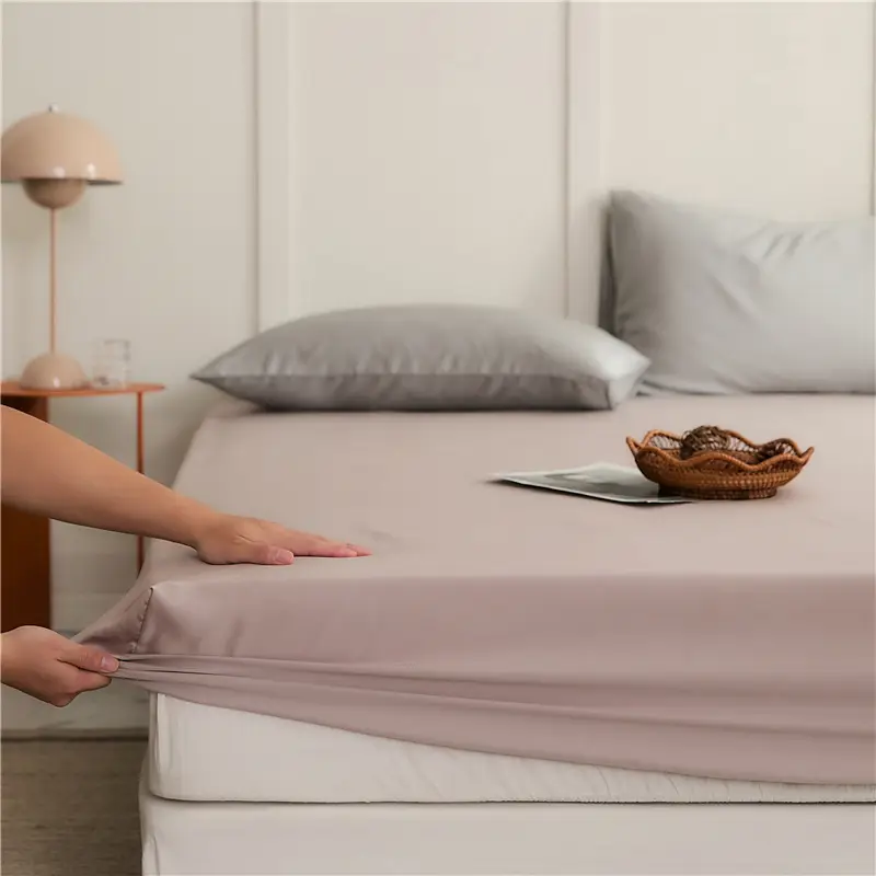 60 Lyocell Tencel Mattress Cover Single Piece Summer Light Luxury Cool Ice Silk Mattress Cover Mattress Cover Protective Cover Single Piece