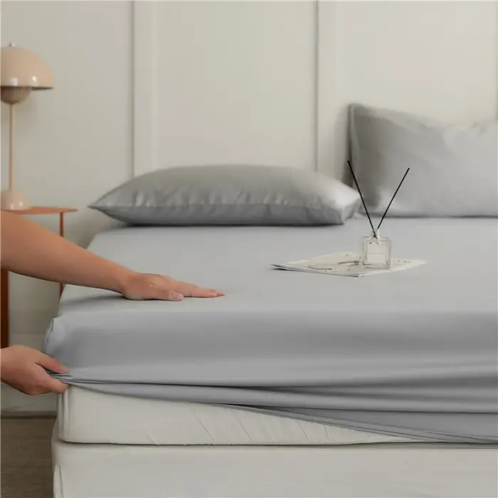 60 Lyocell Tencel Mattress Cover Single Piece Summer Light Luxury Cool Ice Silk Mattress Cover Mattress Cover Protective Cover Single Piece