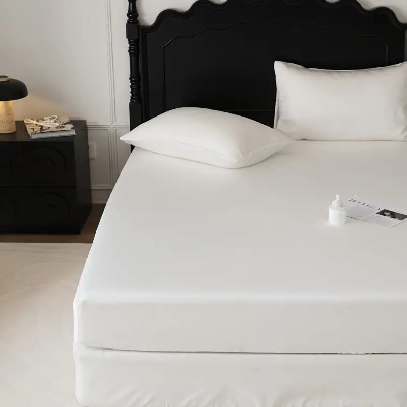 60 Lyocell Tencel Mattress Cover Single Piece Summer Light Luxury Cool Ice Silk Mattress Cover Mattress Cover Protective Cover Single Piece