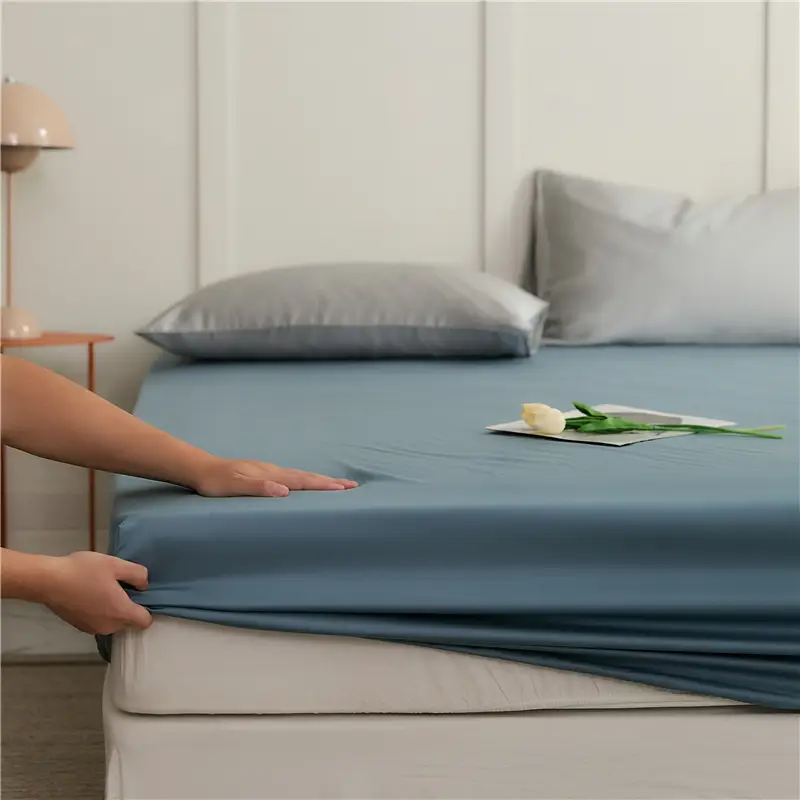 60 Lyocell Tencel Mattress Cover Single Piece Summer Light Luxury Cool Ice Silk Mattress Cover Mattress Cover Protective Cover Single Piece