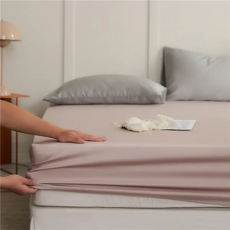 60 Lyocell Tencel Mattress Cover Single Piece Summer Light Luxury Cool Ice Silk Mattress Cover Mattress Cover Protective Cover Single Piece
