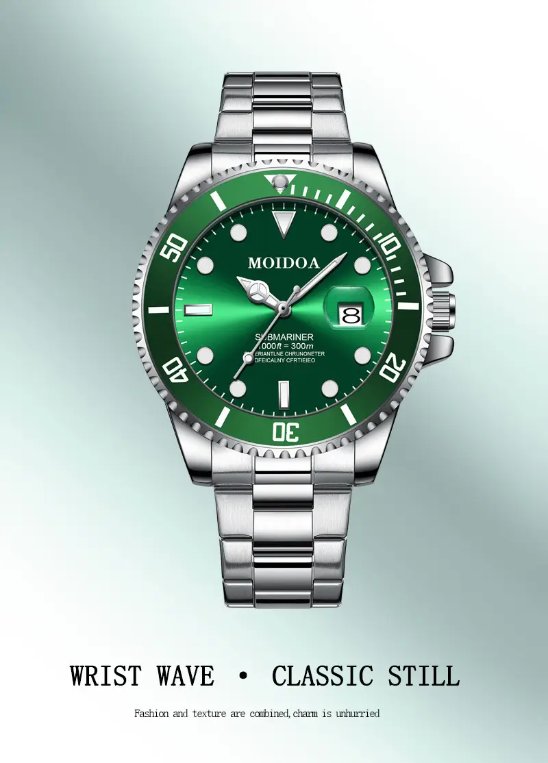 Men's Green Luminous Waterproof Tourbillon Watch — feature 12