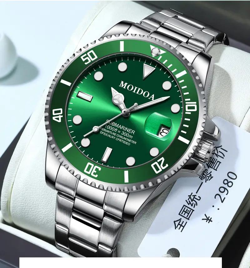 Men's Green Luminous Waterproof Tourbillon Watch — feature 13