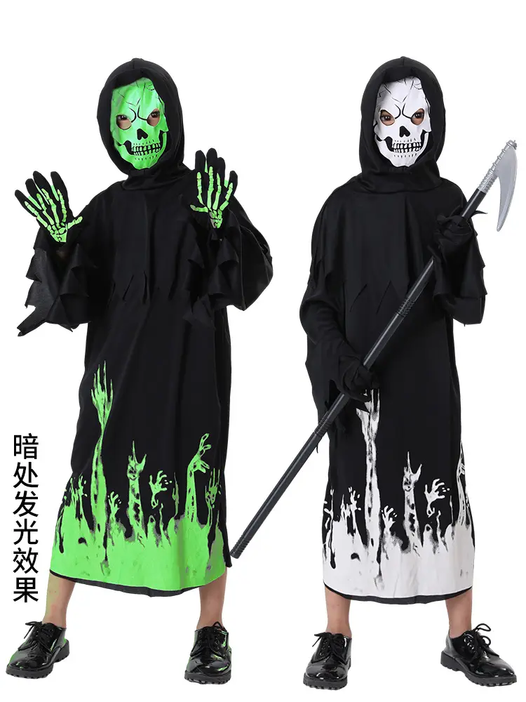 Halloween Scythe Luminous Death Costume - Image 3