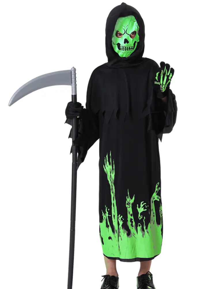 Halloween Scythe Luminous Death Costume - Image 6