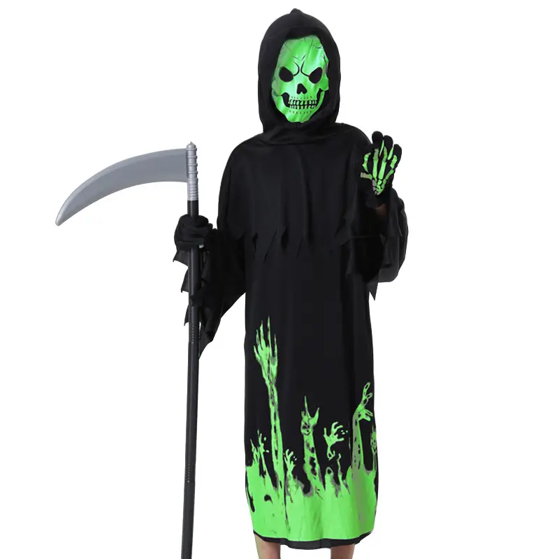 Halloween Scythe Luminous Death Costume — feature 5