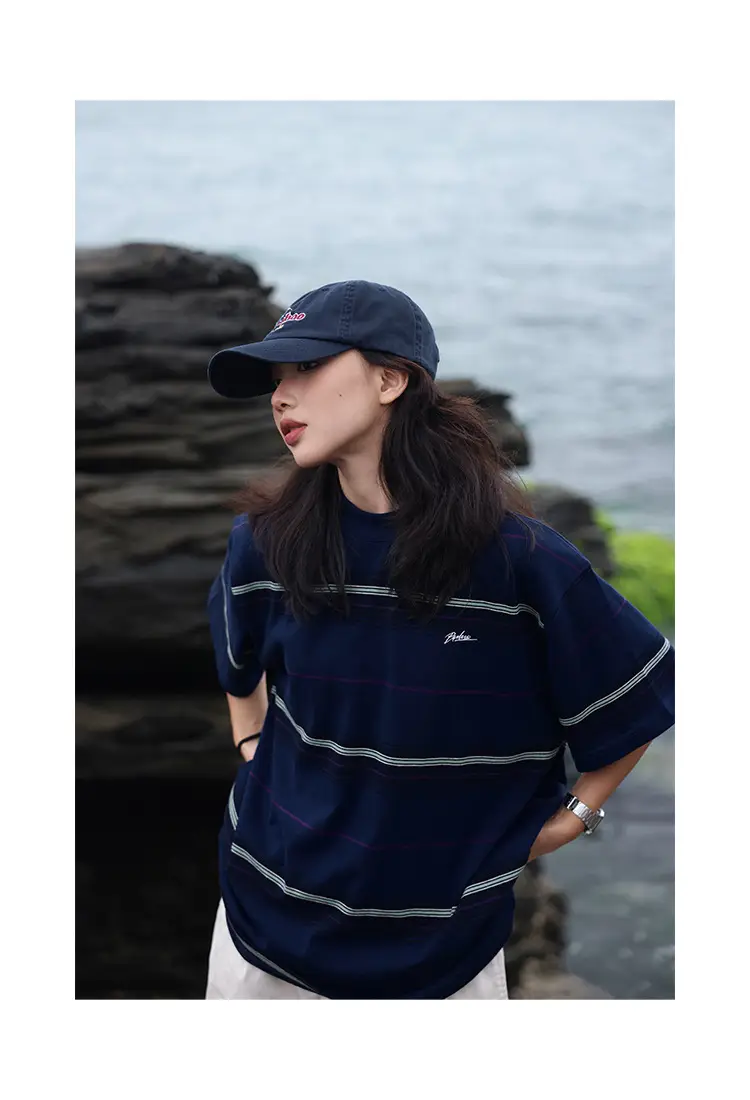 Maroon Embroidered Peaked Cap for Women Summer — feature 10