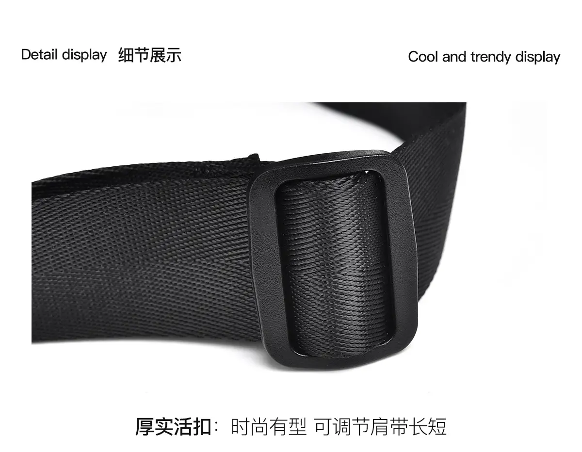 Women's Black Acrylic Waist Bag with Chain Strap — feature 24