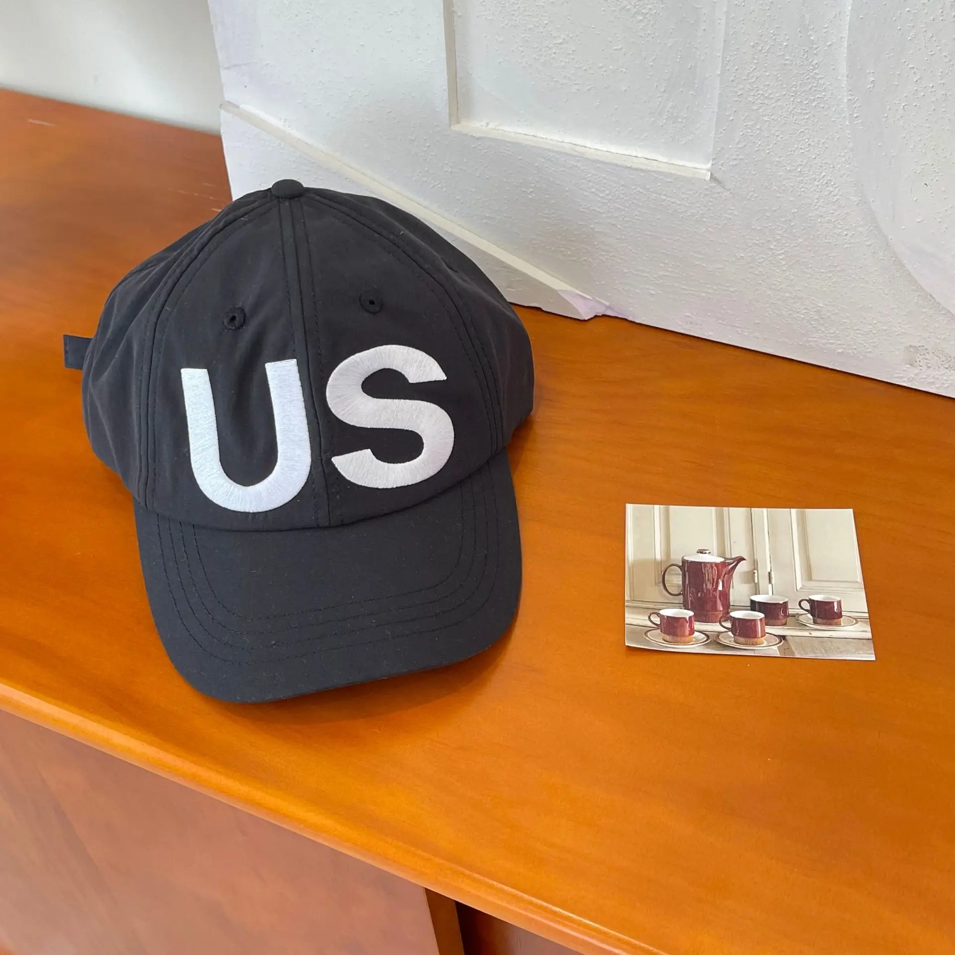Women's White US Letter Baseball Cap - Image 2