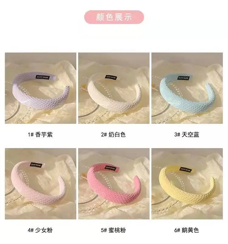 Red Waffle Headband for Women High End Face Wash — feature 2