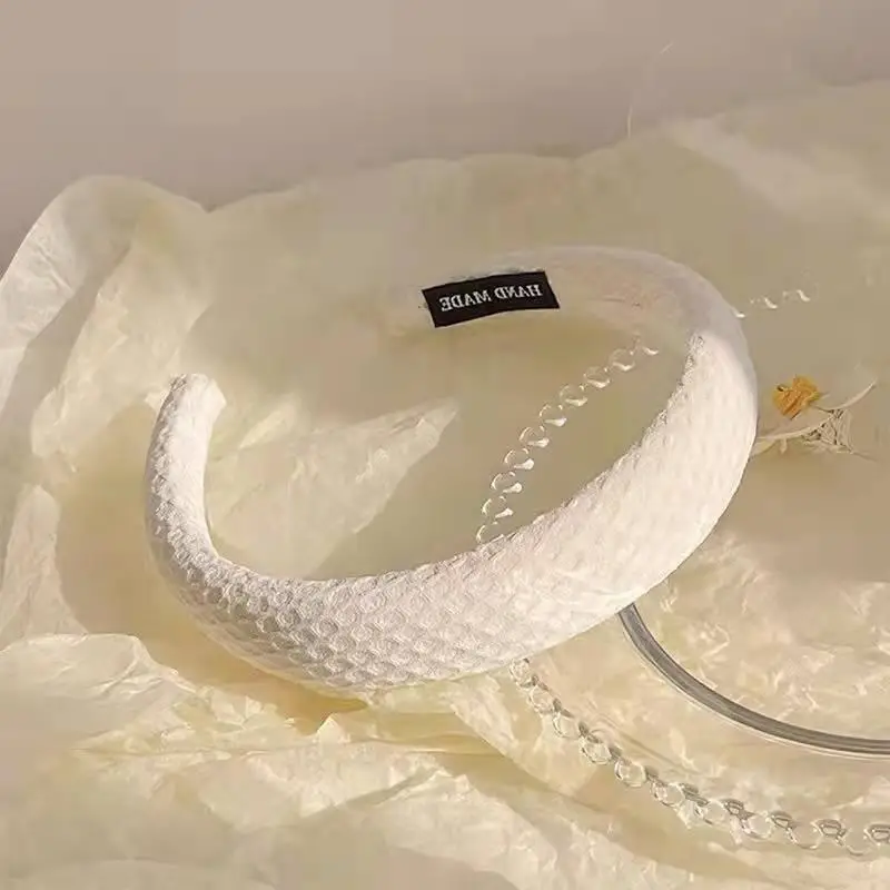 Red Waffle Headband for Women High End Face Wash - Image 5