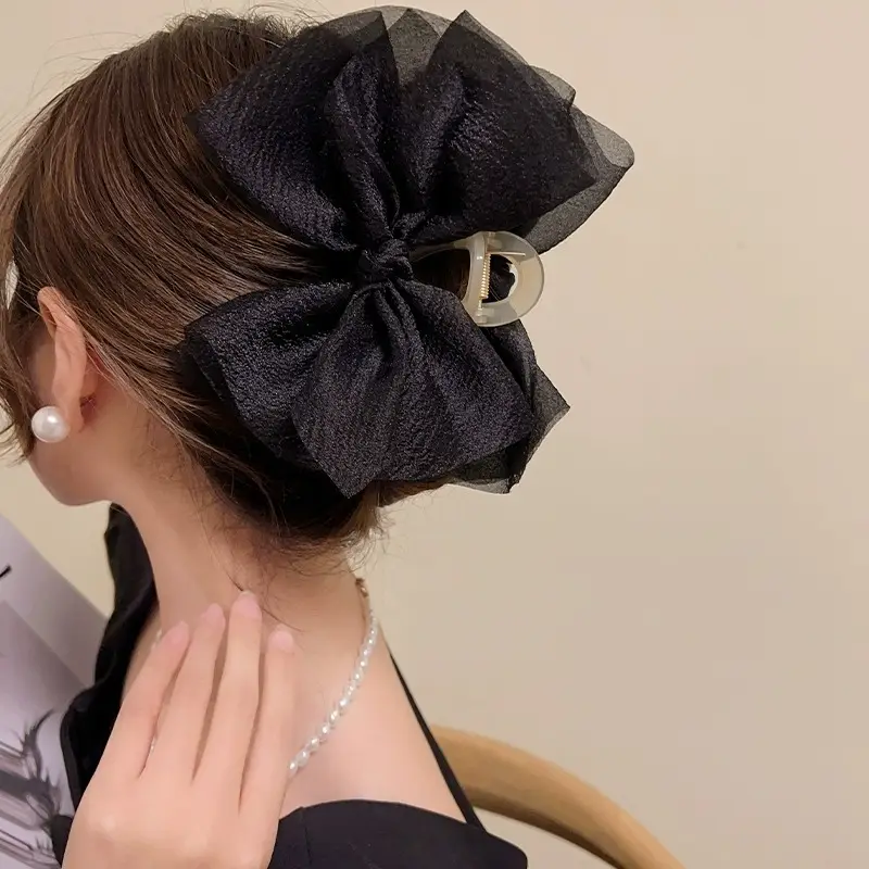 Super Fairy Mesh Bow Hairpin for Women Large - Image 10