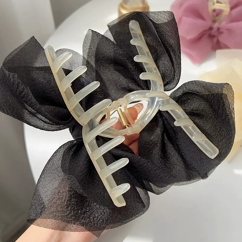 Super Fairy Mesh Bow Hairpin for Women Large - Image 11