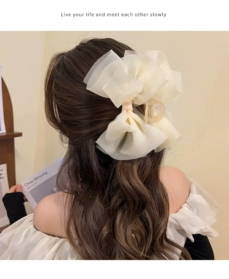 Super Fairy Mesh Bow Hairpin for Women Large — feature 5