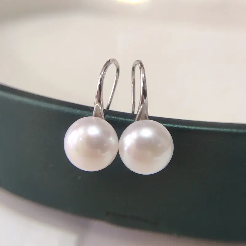 Natural Freshwater Pearl Earrings Women S925 Sterling Silver — feature 2