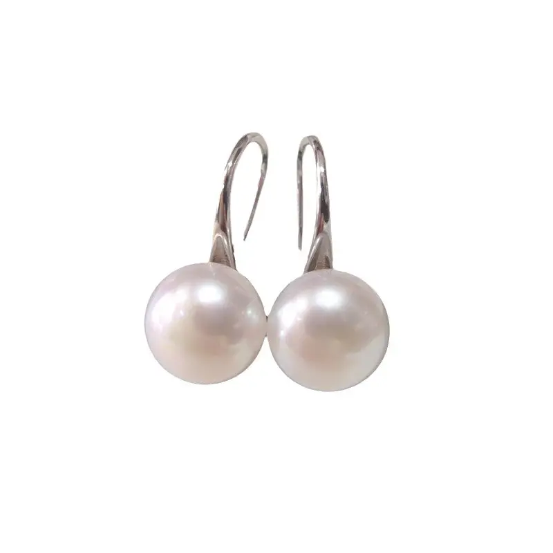 Natural Freshwater Pearl Earrings Women S925 Sterling Silver