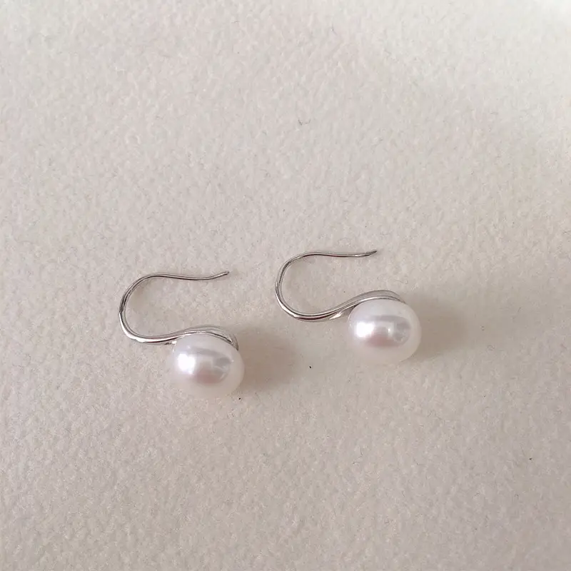 Natural Freshwater Pearl Earrings Women S925 Sterling Silver — feature 11