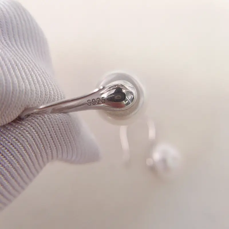 Natural Freshwater Pearl Earrings Women S925 Sterling Silver — feature 13