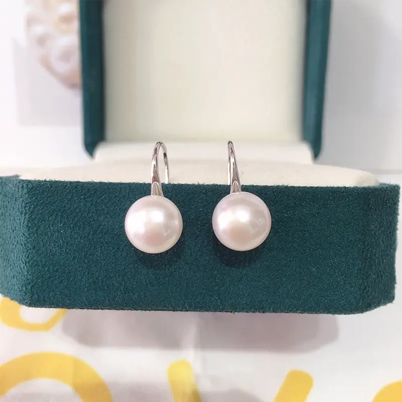Natural Freshwater Pearl Earrings Women S925 Sterling Silver — feature 14