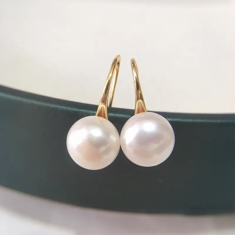 Natural Freshwater Pearl Earrings Women S925 Sterling Silver