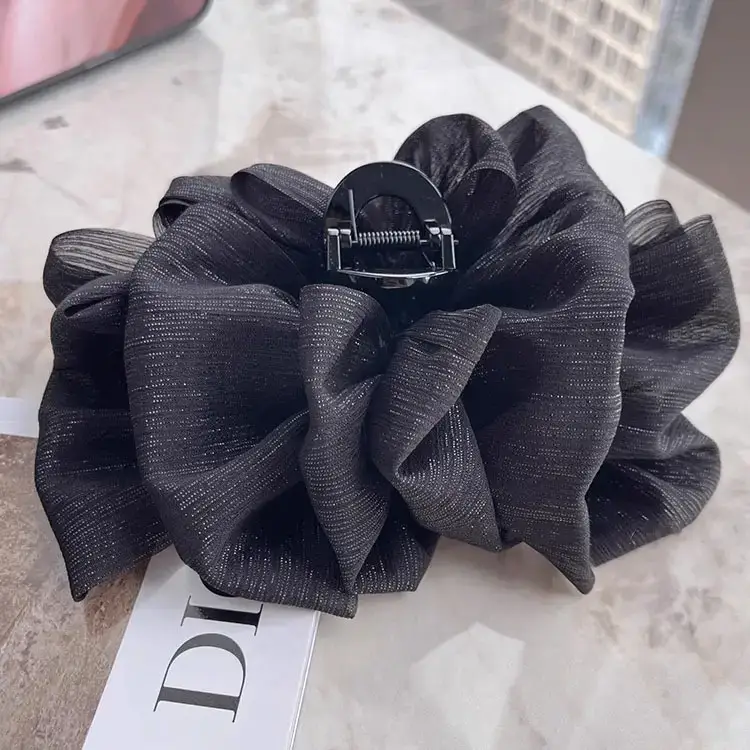Black Bubble Hair Clip for Women High-end Back Clip - Image 7