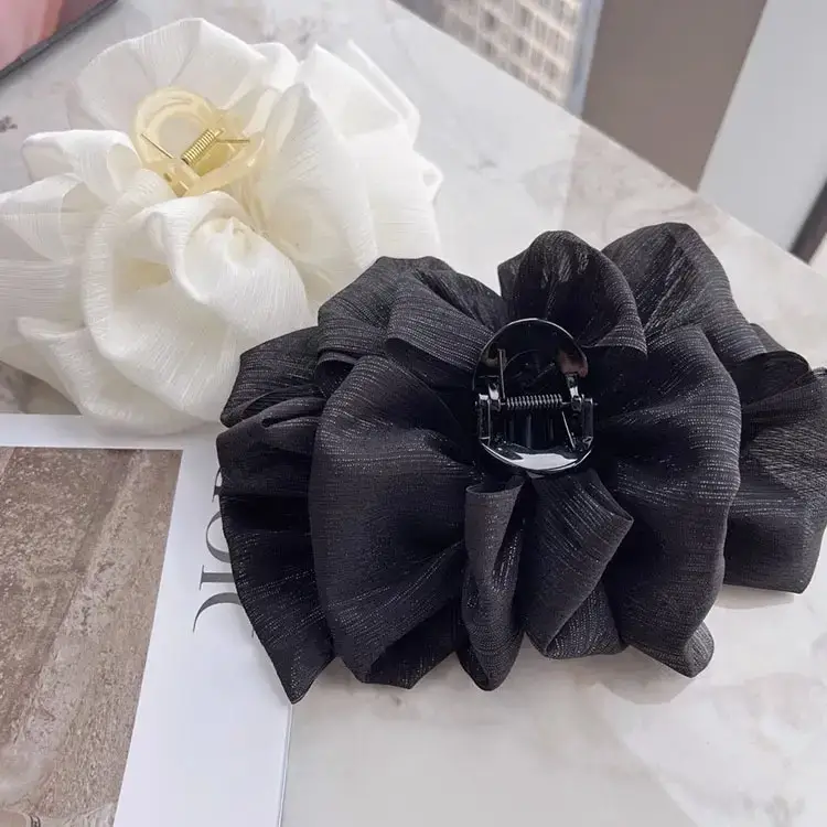 Black Bubble Hair Clip for Women High-end Back Clip - Image 8