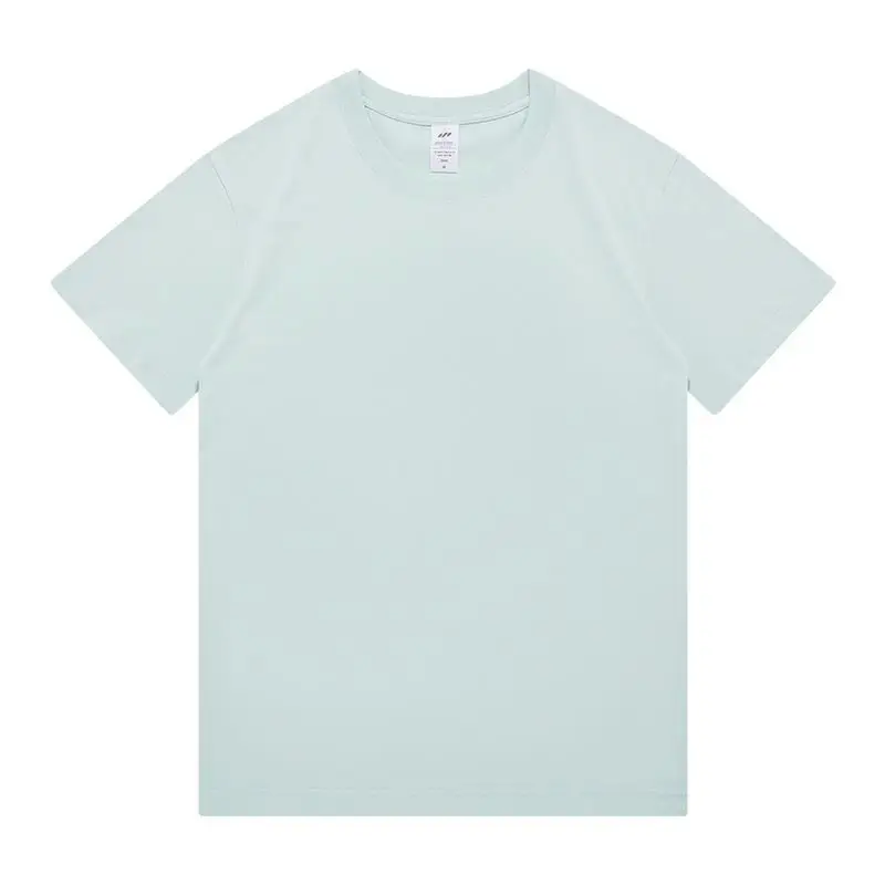 Men Pure Cotton Pink T-Shirt Short Sleeve 230g - Image 7